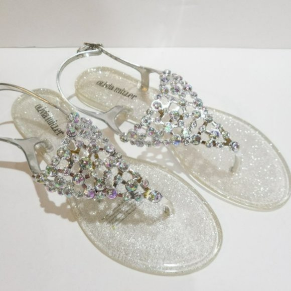 Olivia Miller Ionicca Jelly Sandals -9 - Picture 4 of 4
